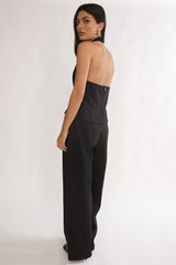 Meri Side Pocket Trouser Pants Black