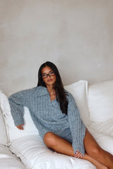 Jenae Oversized Drop Shoulder Sweater Grey