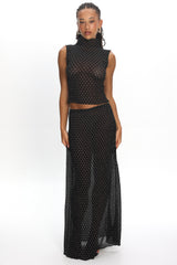 LIONESS Ford Top Onyx Polka