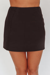 Tammi High Waist Mini Skirt Black