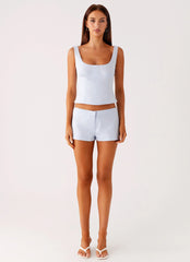 Coastline Mini Shorts - Blue