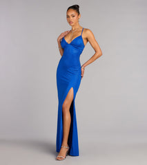 Liliana Rhinestone Lace-Up Formal Dress