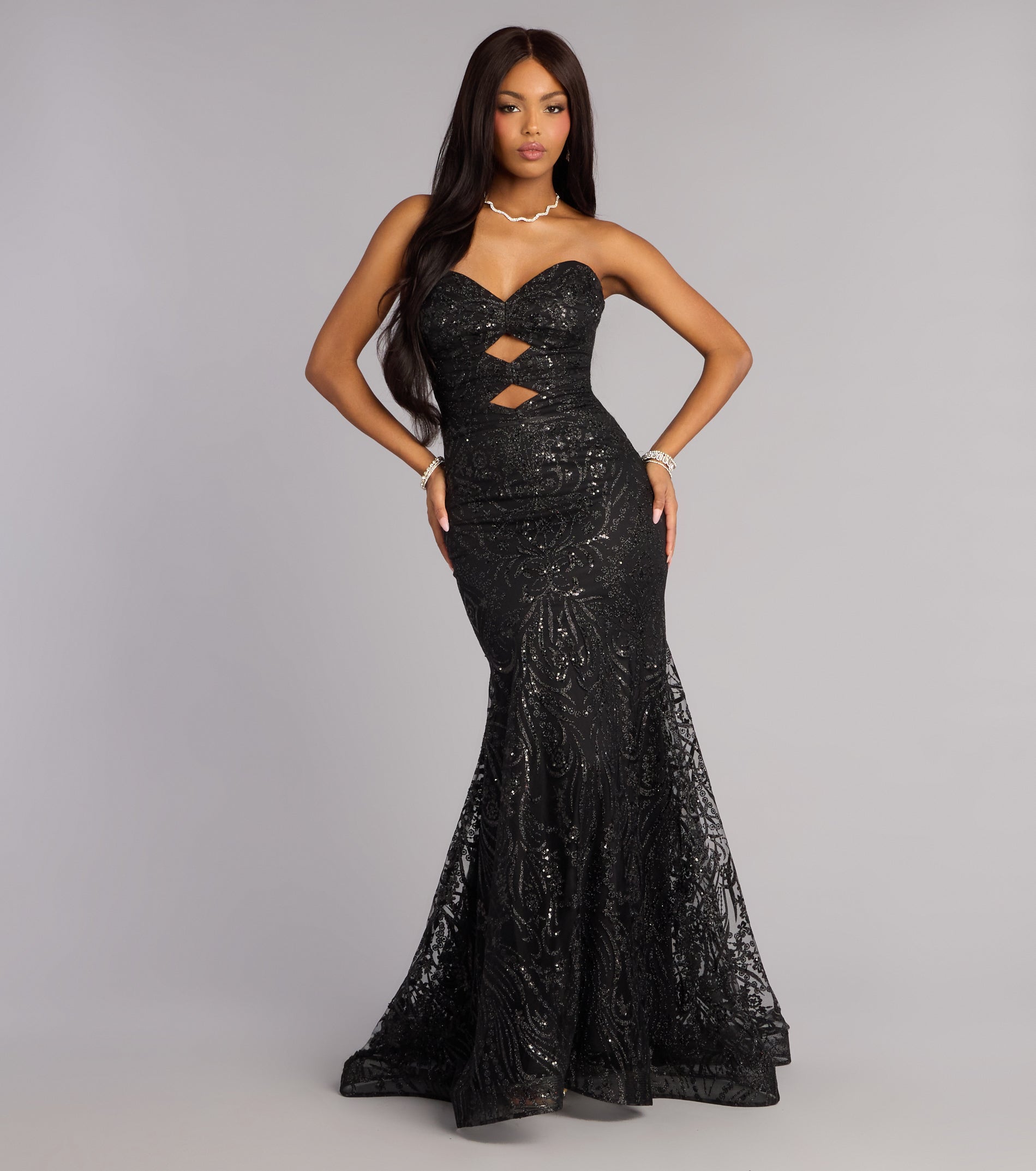 Juliet Glitter Sequin Mermaid Ball Gown