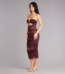 Just Enough Drama Tube Midi Dress