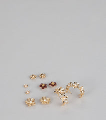Floral Mix Five Pack Earrings