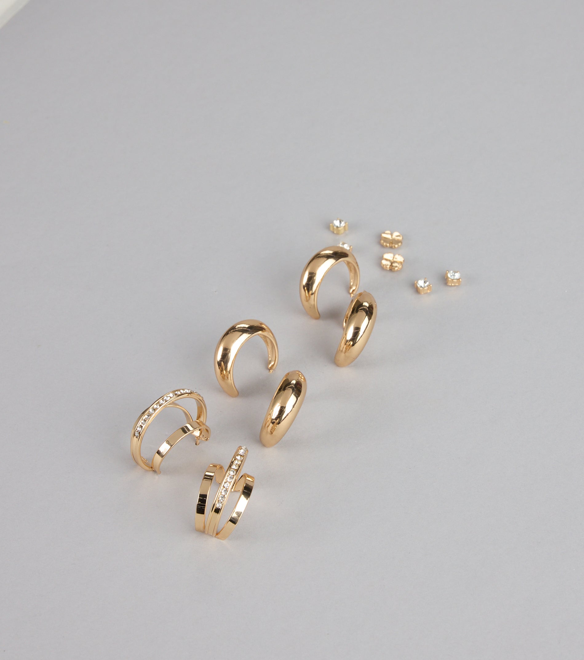 Shimmer Stack Mixed Earring Pack