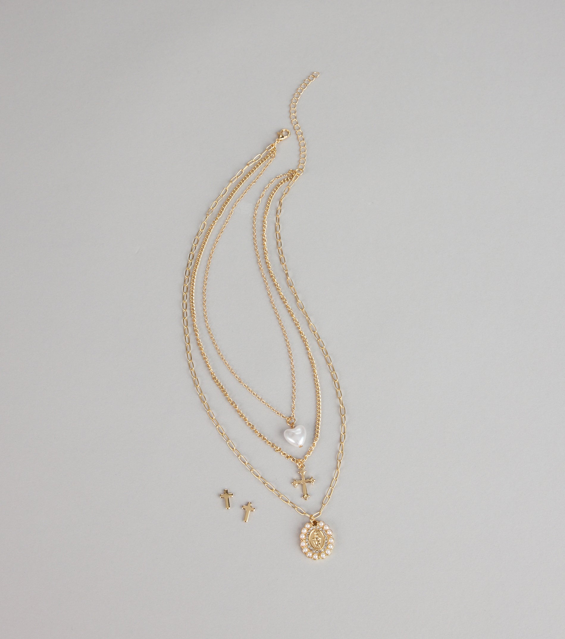 Golden Grace Necklace And Earrings Set