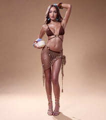 Golden Coast Hoop Detail Bikini Top
