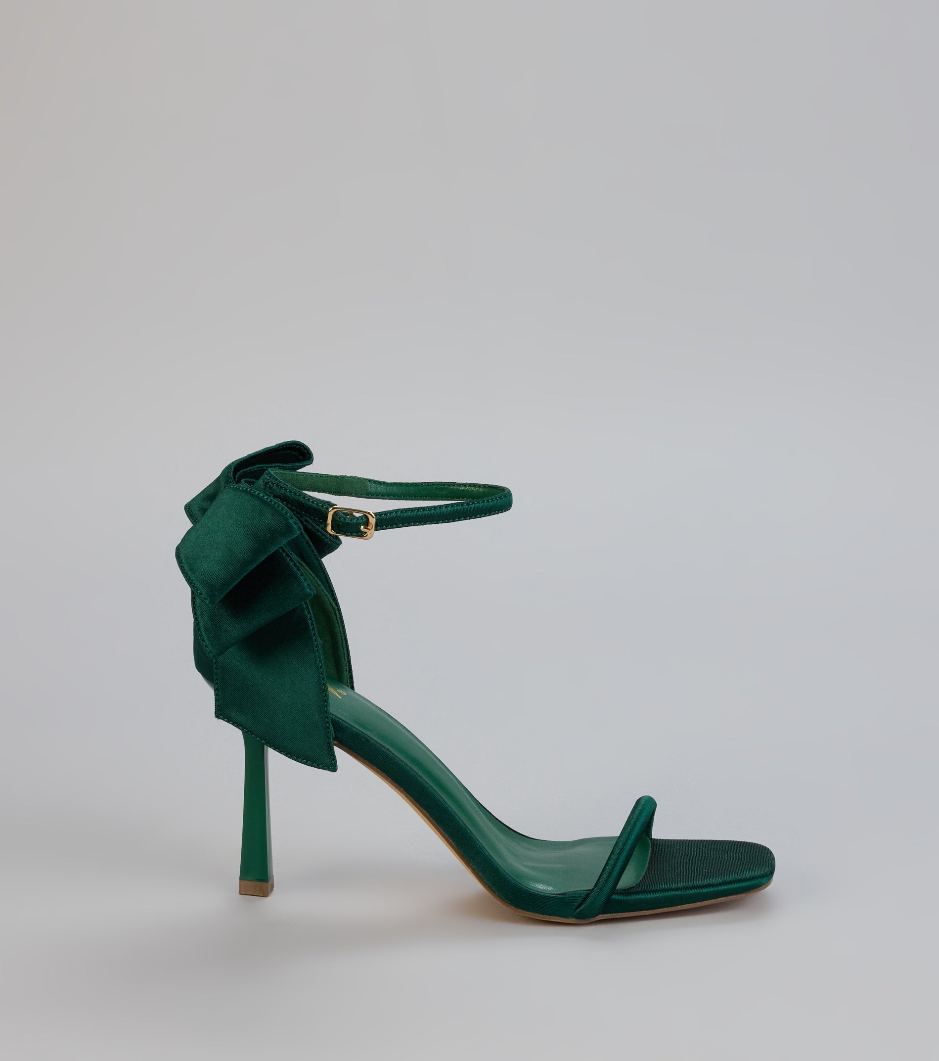 Sweet Finish Satin Bow Heels