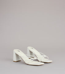 Fashion Fix Knotted Block Heel Mules
