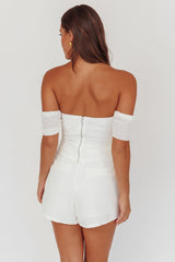 Melonie Off-Shoulder Top White