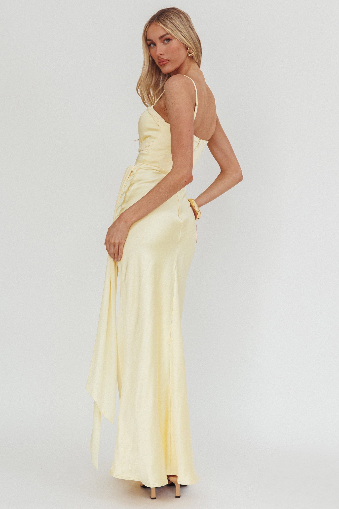 Wysandra Knot Detail Maxi Dress Butter