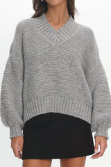 Samaya Chunky Knit Sweater Grey
