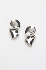 Iris Twist Earrings Silver