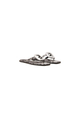 THERAPY Guild Thong Sandal Black White Snake