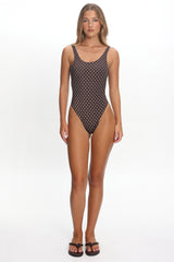 LIONESS Kenny One Piece Chocolate Blue Polka